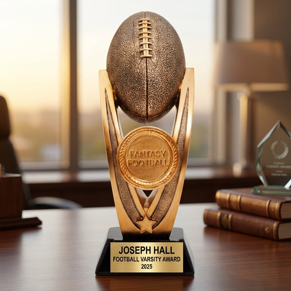 Personalized | Fantasy Football Award | Custom Engraved | Trophy | Award | Championship | Custom | Engraved | League Winner | Gift - View 5