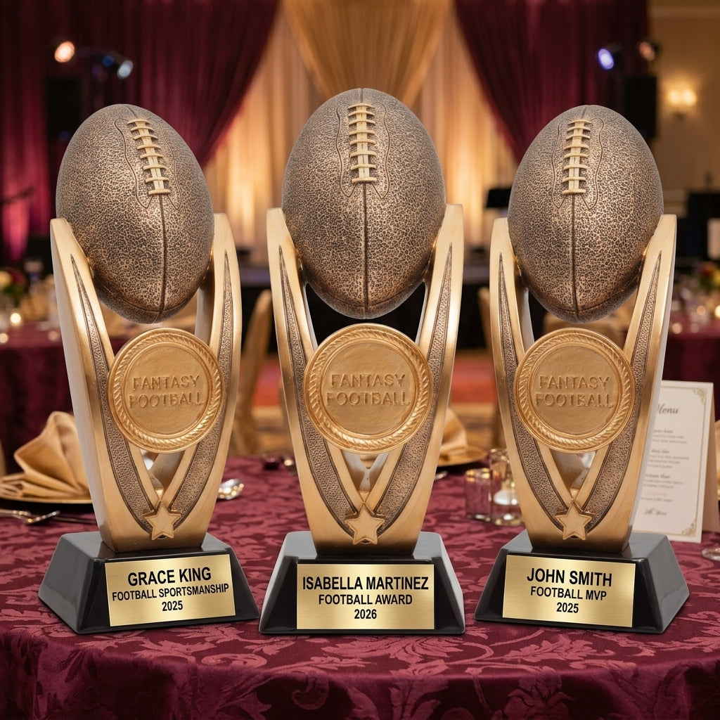 Personalized | Fantasy Football Award | Custom Engraved | Trophy | Award | Championship | Custom | Engraved | League Winner | Gift - View 6