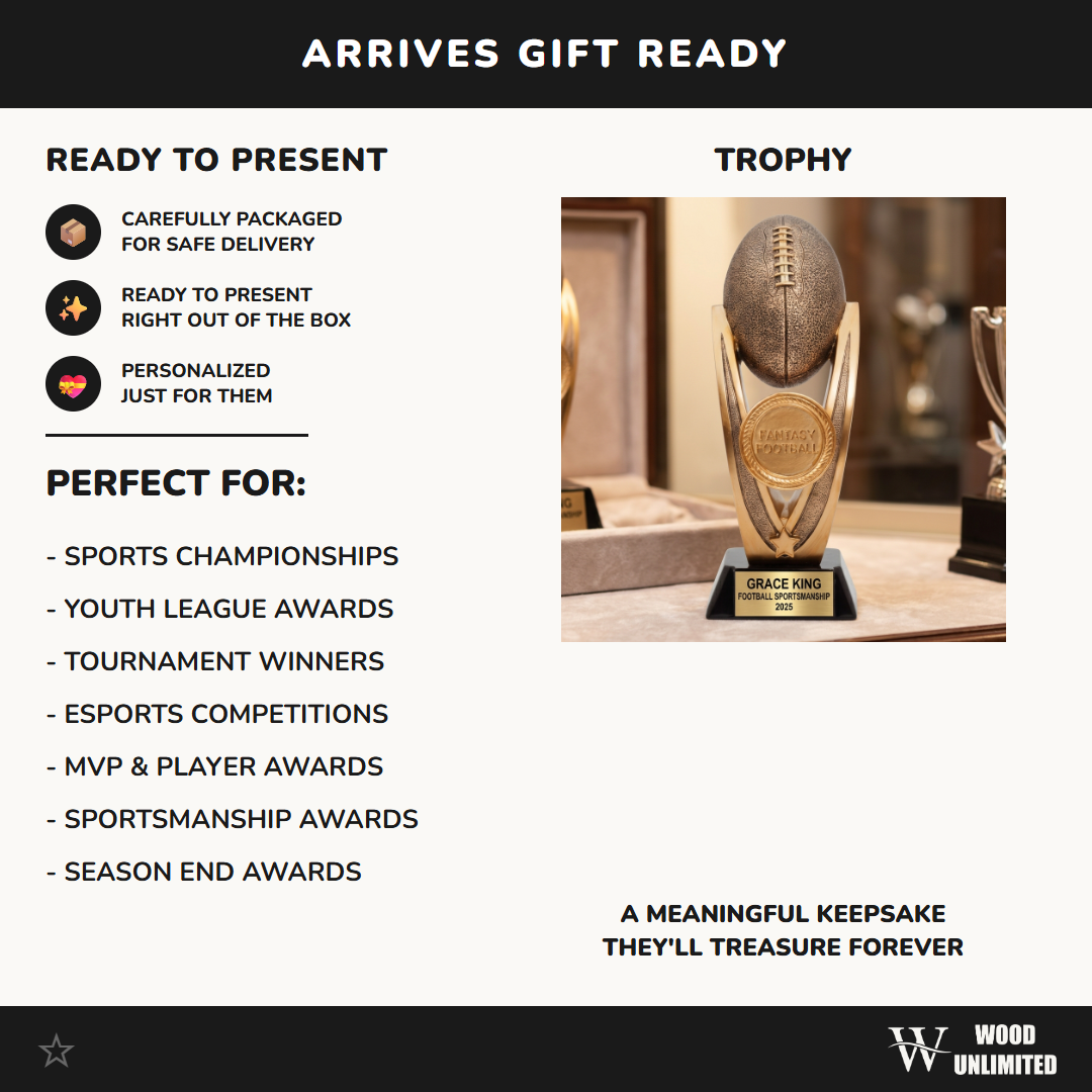 Personalized | Fantasy Football Award | Custom Engraved | Trophy | Award | Championship | Custom | Engraved | League Winner | Gift
