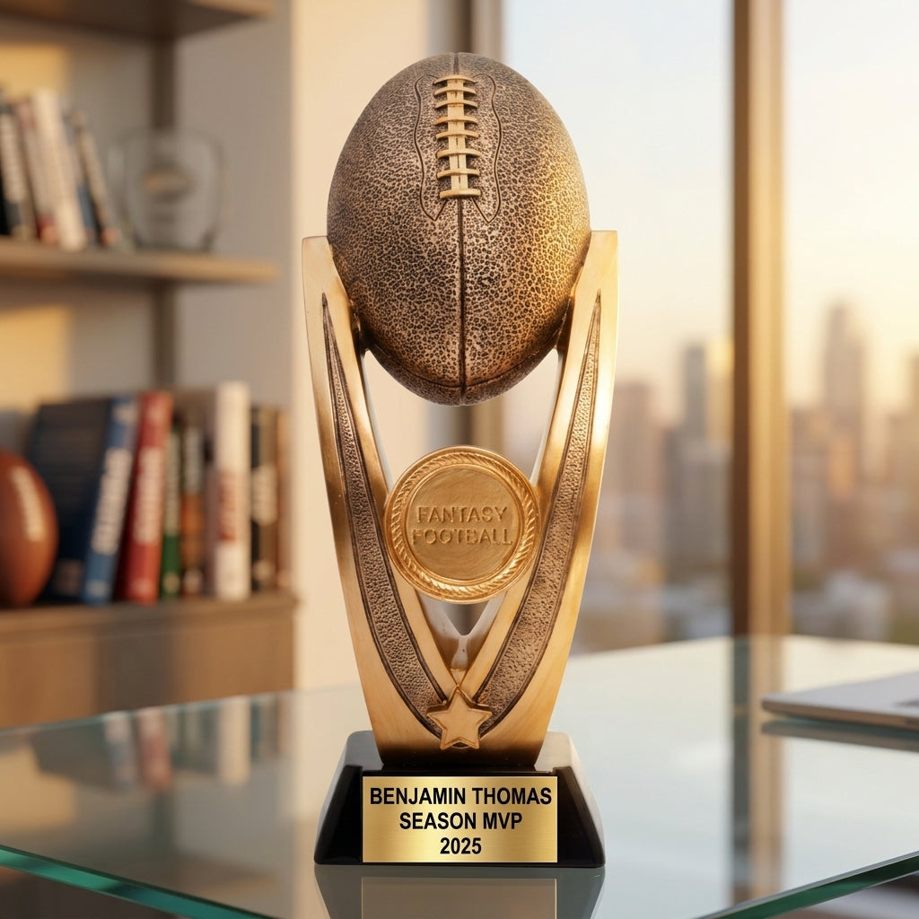 Personalized | Fantasy Football Award | Custom Engraved | Trophy | Award | Championship | League Winner | Engraved | Custom | Perpetual - View 5