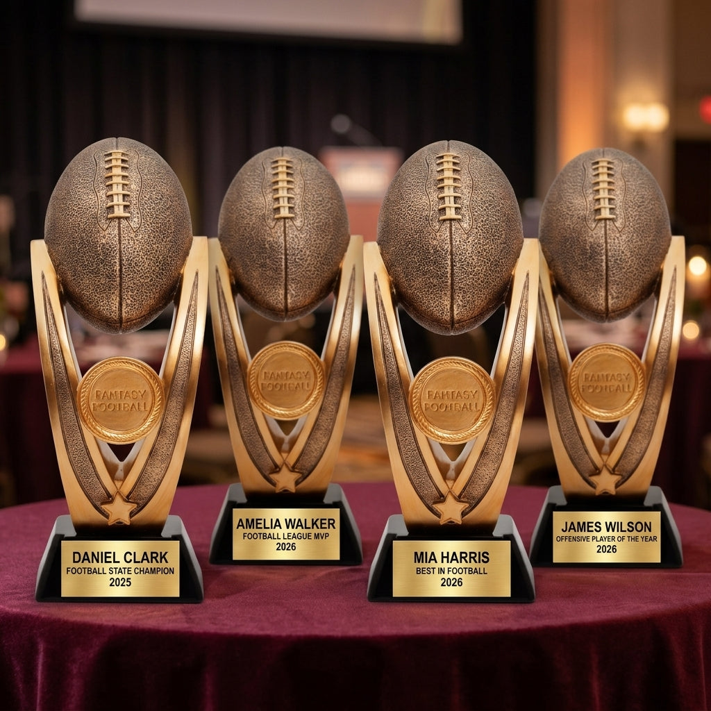 Personalized | Fantasy Football Award | Custom Engraved | Trophy | Award | Championship | League Winner | Engraved | Custom | Perpetual - View 6