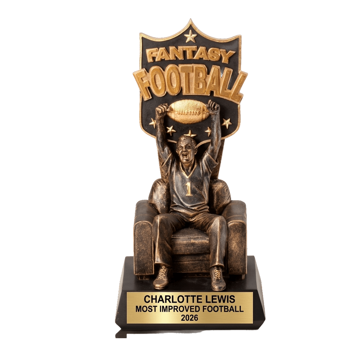 Personalized | Fantasy Football Award | Custom Engraved | Championship Trophy | League Winner | Personalized Award | Football Trophy