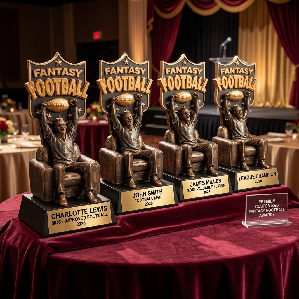 Personalized | Fantasy Football Award | Custom Engraved | Championship Trophy | League Winner | Personalized Award | Football Trophy - View 6
