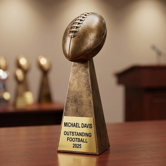 Personalized | Fantasy Football Award | Custom Engraved | Championship Trophy | Football Award | Engraved | League Winner | MVP | Custom - View 2