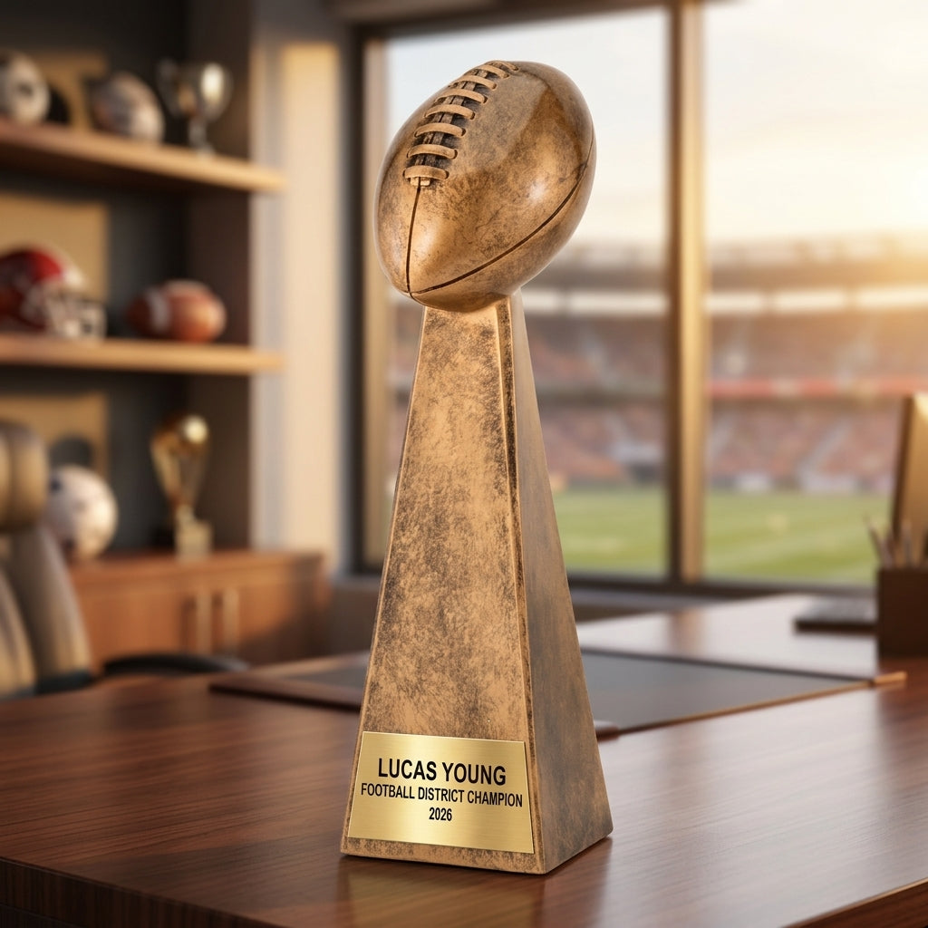 Personalized | Fantasy Football Award | Custom Engraved | Championship Trophy | Football Award | Engraved | League Winner | MVP | Custom - View 5