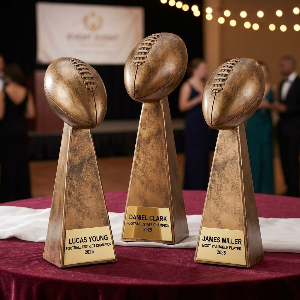 Personalized | Football Award | Custom Engraved | Football Trophy | Fantasy Football | Championship Award | Personalized Engraved - View 6