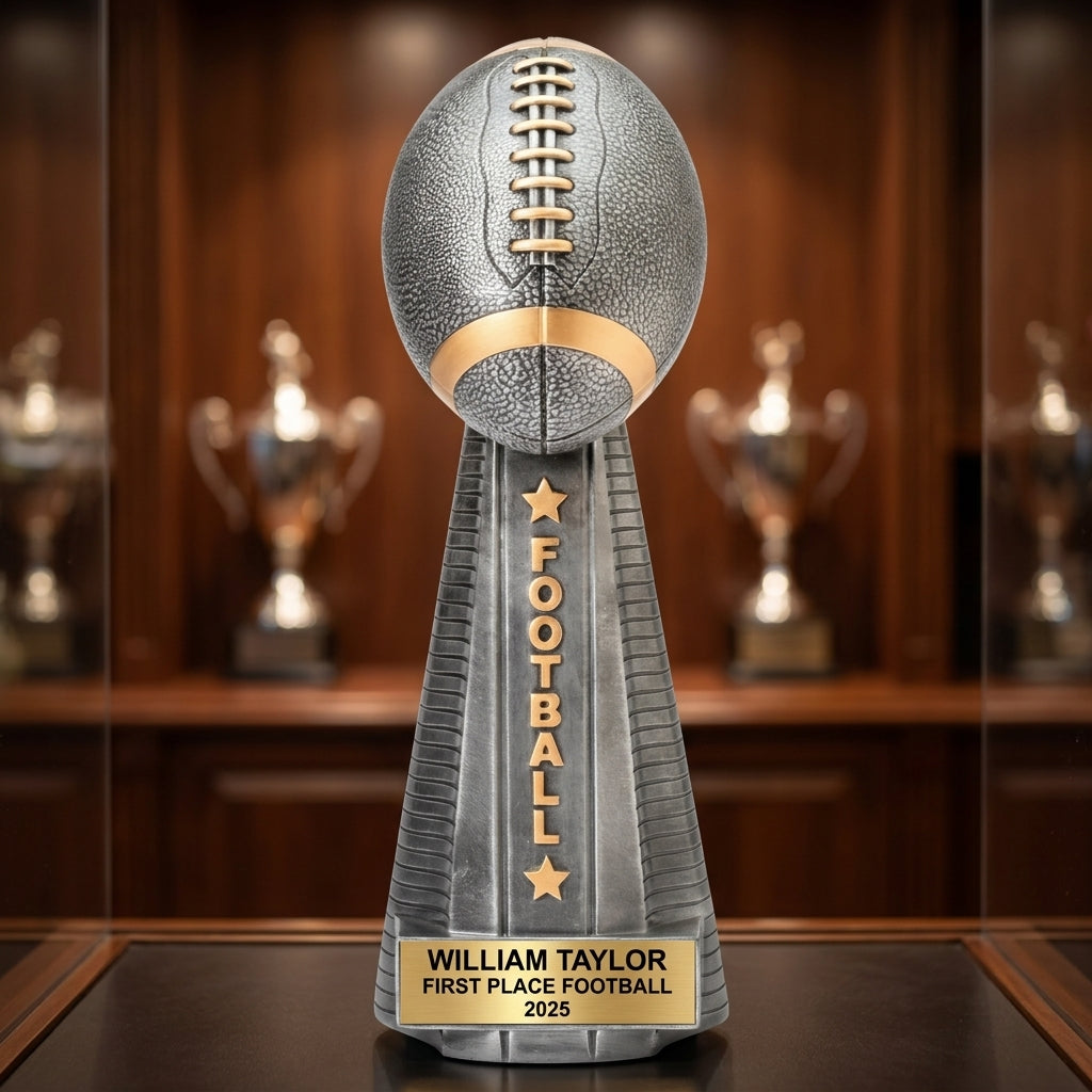 Personalized | Football Award | Custom Engraved | Trophy | Award | Custom | Engraved | Championship | MVP | Team | Youth | Football trophy - View 1