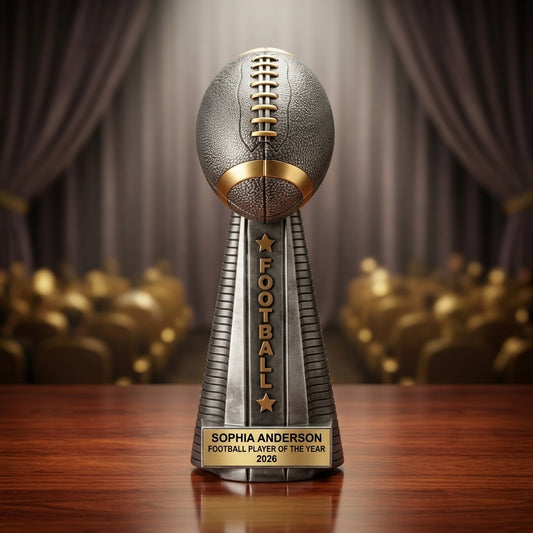 Personalized | Football Award | Custom Engraved | Trophy | Award | Custom | Engraved | Championship | MVP | Team | Youth | Football trophy - View 2