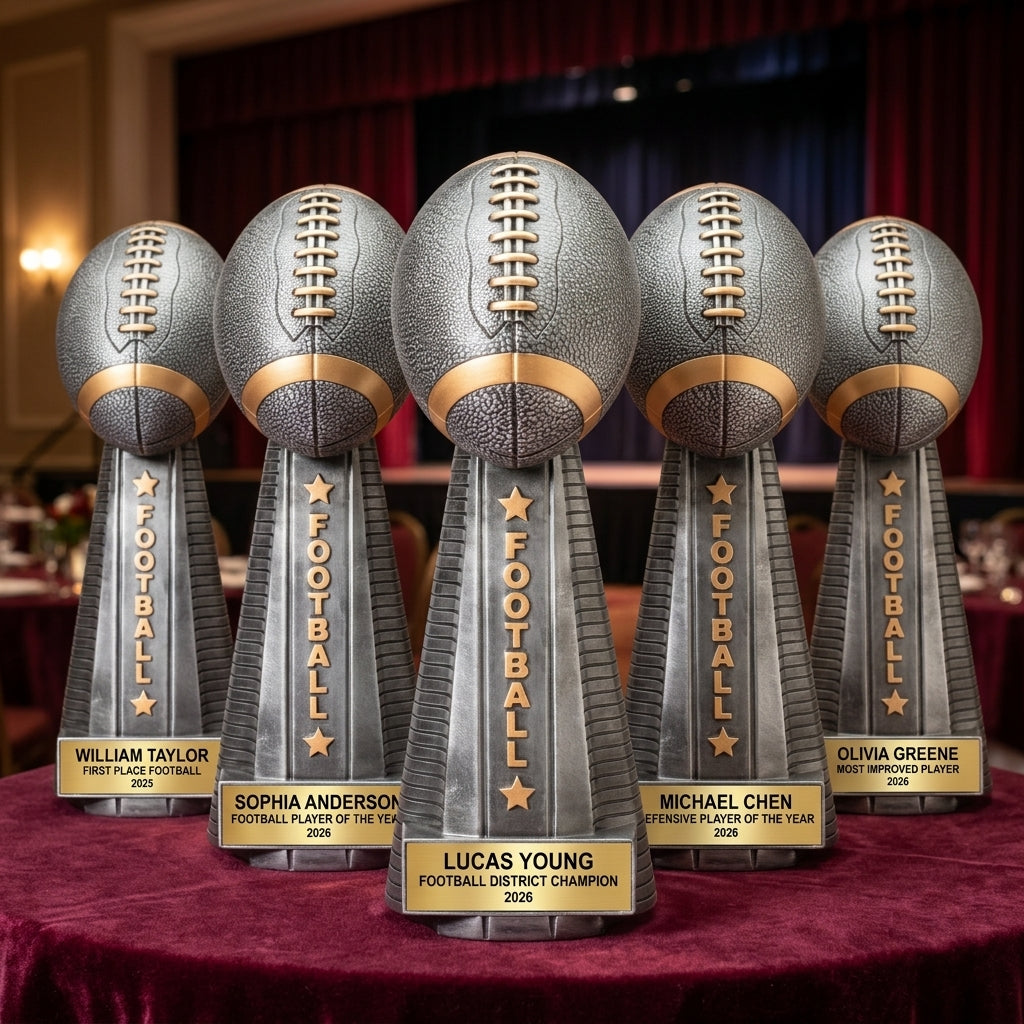 Personalized | Football Award | Custom Engraved | Trophy | Award | Custom | Engraved | Championship | MVP | Team | Youth | Football trophy - View 6