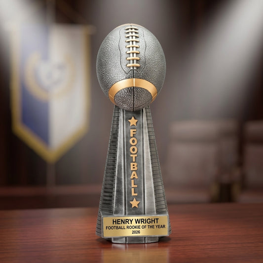 Personalized | Football Award | Custom Engraved | Football Trophy | Personalized Award | Engraved Trophy | Custom Football | MVP Award - View 2