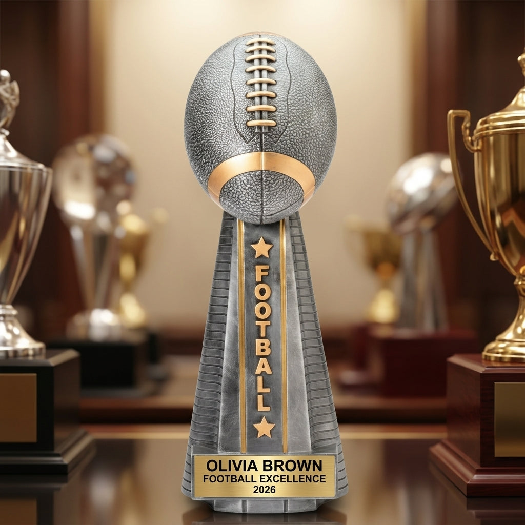 Personalized | Football Award | Custom Engraved | Football Trophy | Personalized Award | Team Champion | MVP Player | Coach Gift - View 1