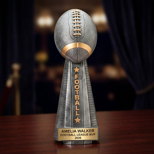 Personalized | Football Award | Custom Engraved | Football Trophy | Personalized Award | Team Champion | MVP Player | Coach Gift - View 2