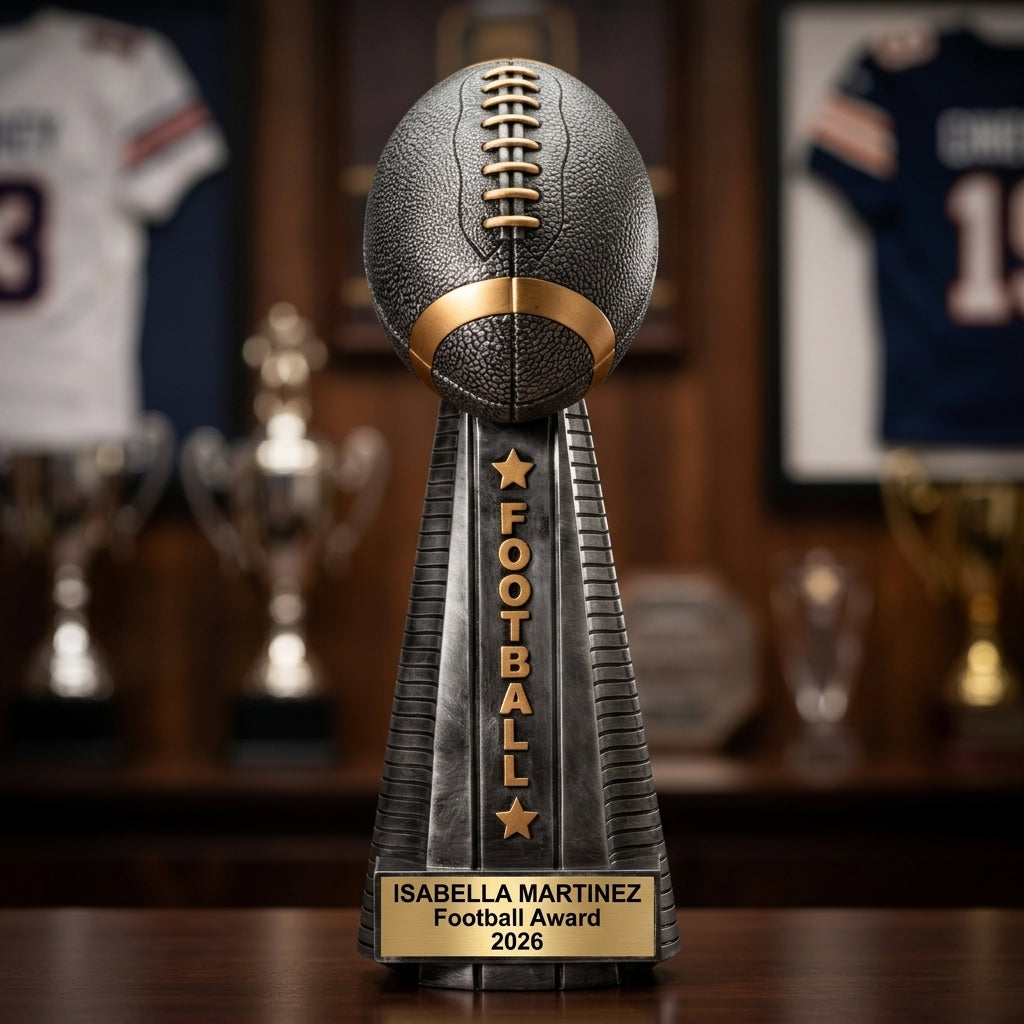 Personalized | Football Award | Custom Engraved | Football Trophy | Personalized Award | Team Champion | MVP Player | Coach Gift - View 3
