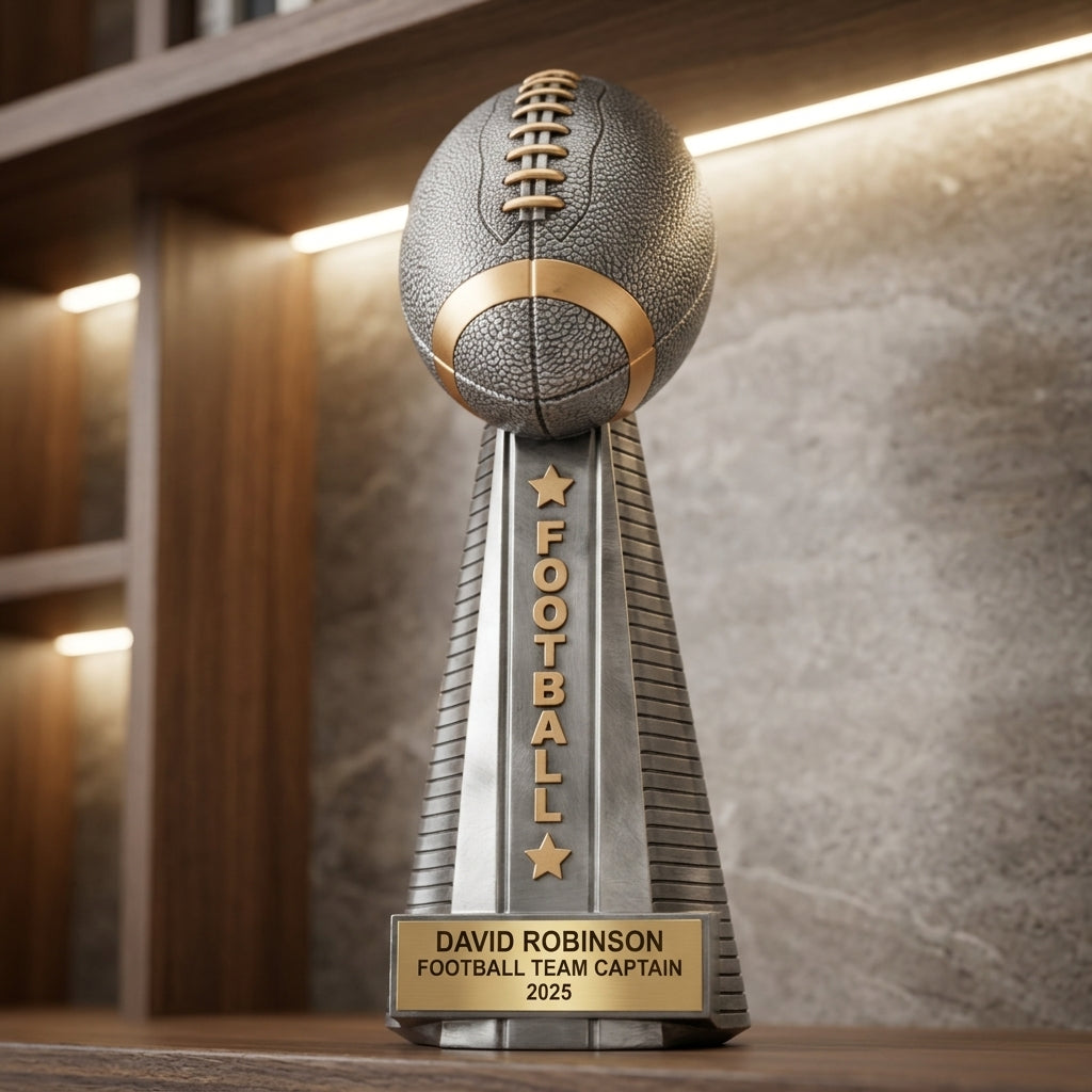 Personalized | Football Award | Custom Engraved | Football Trophy | Personalized Award | Team Champion | MVP Player | Coach Gift - View 4