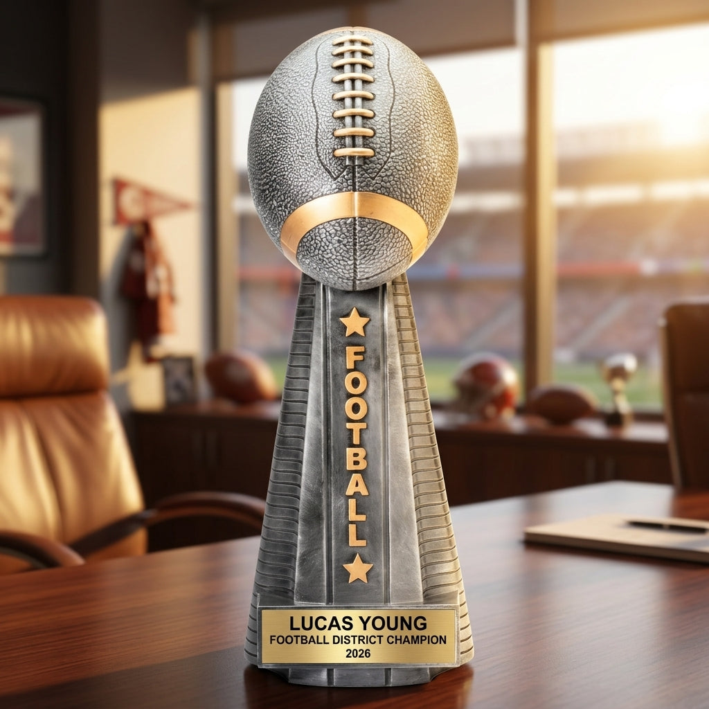 Personalized | Football Award | Custom Engraved | Football Trophy | Personalized Award | Team Champion | MVP Player | Coach Gift - View 5
