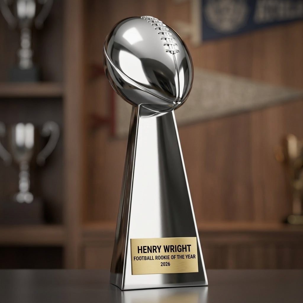Personalized | Football Award | Custom Engraved | Football Trophy | Championship Award | Engraved Trophy | Personalized Football - View 3