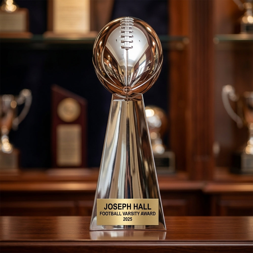 Personalized | Football Award | Custom Engraved | Football Trophy | Personalized Award | Team Recognition | MVP Gift | Coach Appreciation - View 1