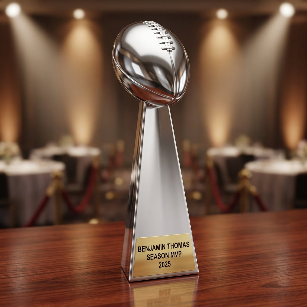 Personalized | Football Award | Custom Engraved | Football Trophy | Personalized Award | Team Recognition | MVP Gift | Coach Appreciation - View 2