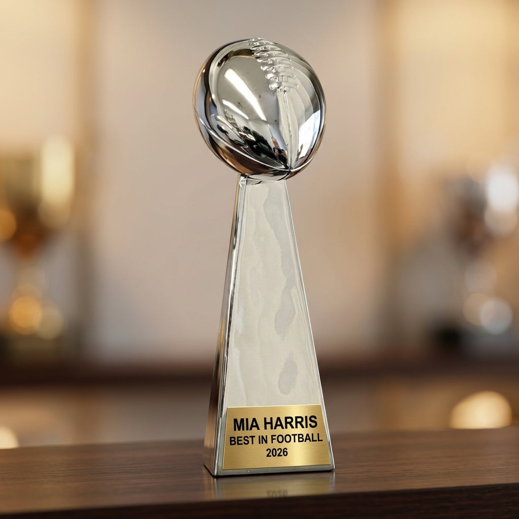Personalized | Football Award | Custom Engraved | Football Trophy | Personalized Award | Team Recognition | MVP Gift | Coach Appreciation - View 4