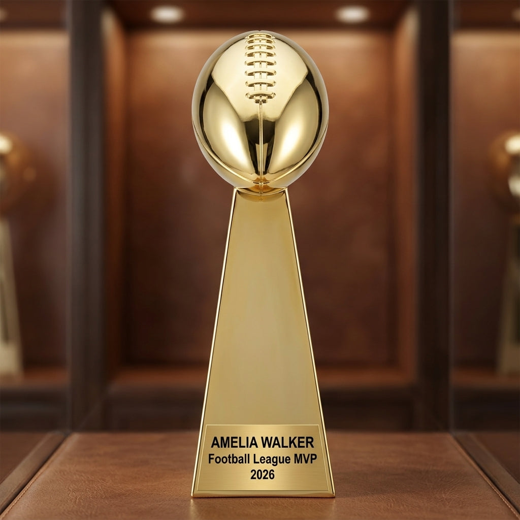 Personalized | Football Award | Custom Engraved | Football Trophy | Fantasy Football | MVP Award | League Champion | Engraved Custom - View 1