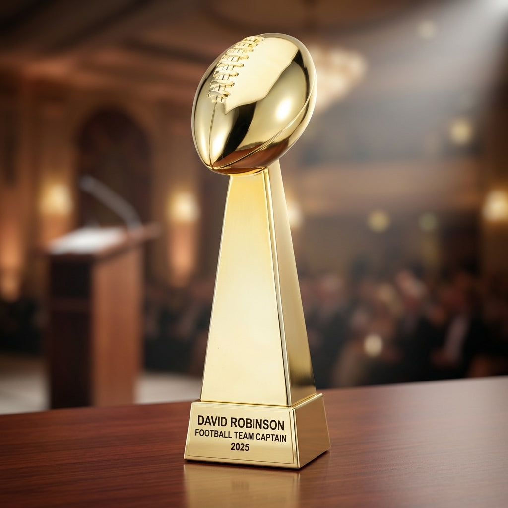 Personalized | Football Award | Custom Engraved | Football Trophy | Fantasy Football | MVP Award | League Champion | Engraved Custom - View 2