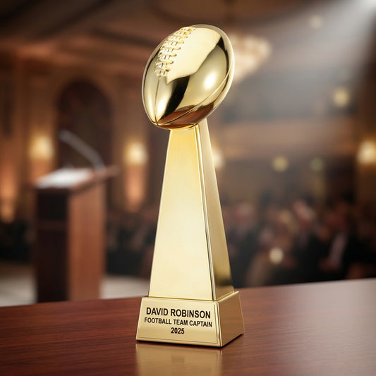 Personalized | Football Award | Custom Engraved | Football Trophy | Fantasy Football | MVP Award | League Champion | Engraved Custom - View 2