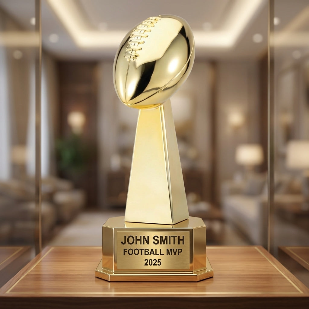 Personalized | Football Award | Custom Engraved | Football Trophy | Fantasy Football | MVP Award | League Champion | Engraved Custom - View 4