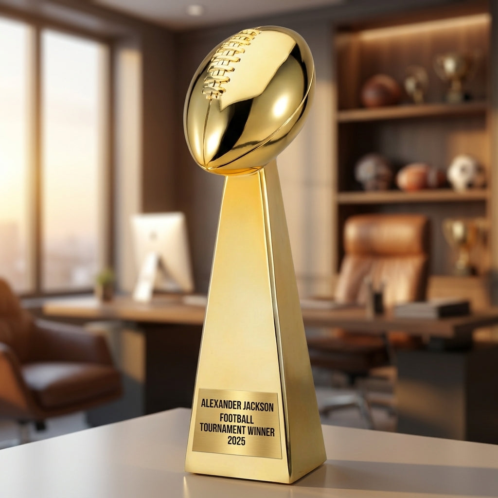 Personalized | Football Award | Custom Engraved | Football Trophy | Fantasy Football | MVP Award | League Champion | Engraved Custom - View 5