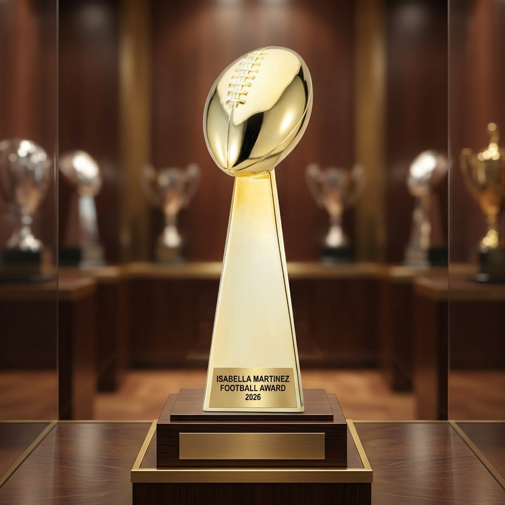 Personalized | Football Award | Custom Engraved | Football Trophy | Fantasy Football | Championship Award | Personalized Gift - View 1