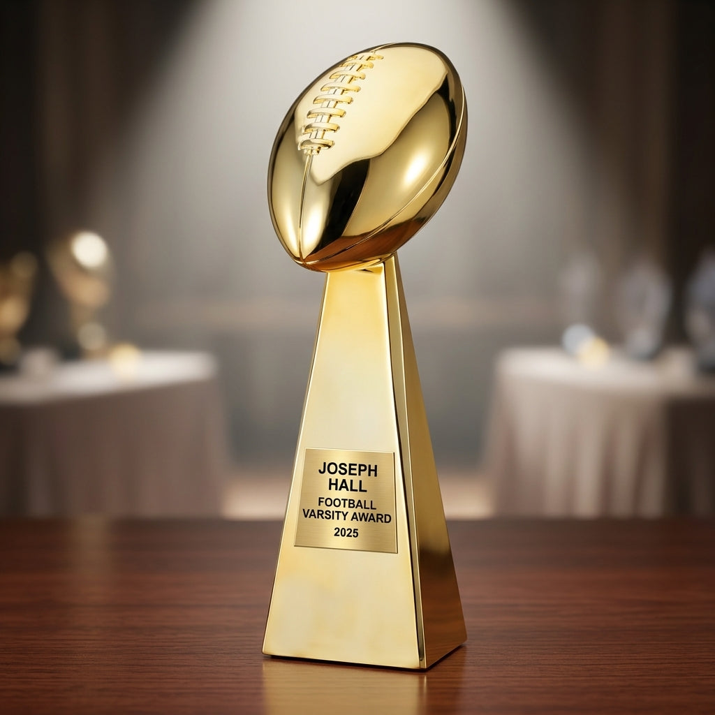 Personalized | Football Award | Custom Engraved | Football Trophy | Fantasy Football | Championship Award | Personalized Gift - View 2
