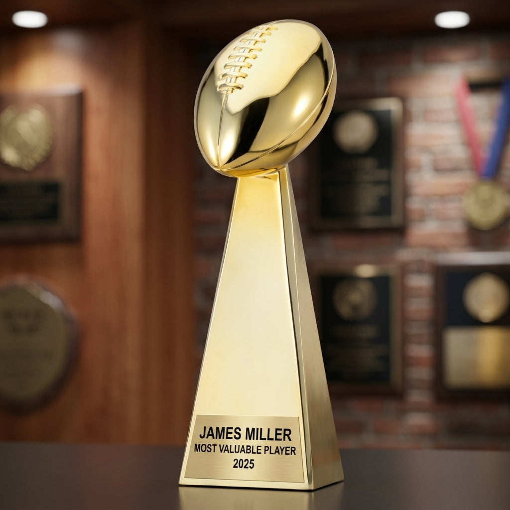Personalized | Football Award | Custom Engraved | Football Trophy | Fantasy Football | Championship Award | Personalized Gift - View 3