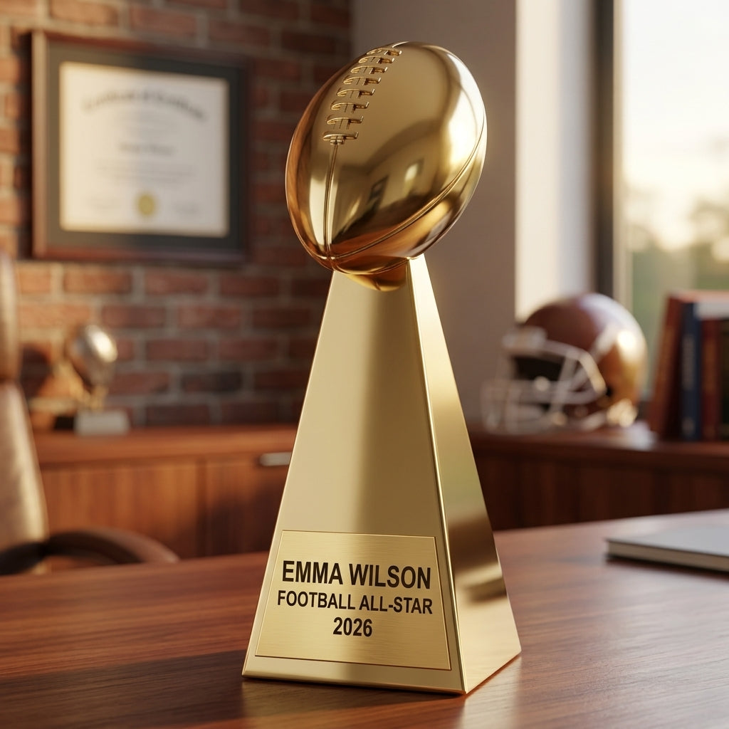 Personalized | Football Award | Custom Engraved | Football Trophy | Fantasy Football | Championship Award | Personalized Gift - View 5