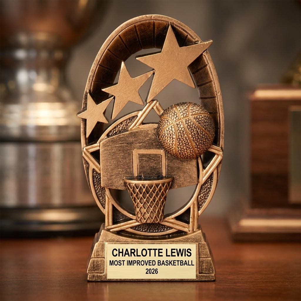 Personalized | Basketball Award | Custom Engraved | Basketball Trophy | Custom Award | Engraved Gift | Youth Sports | Team MVP