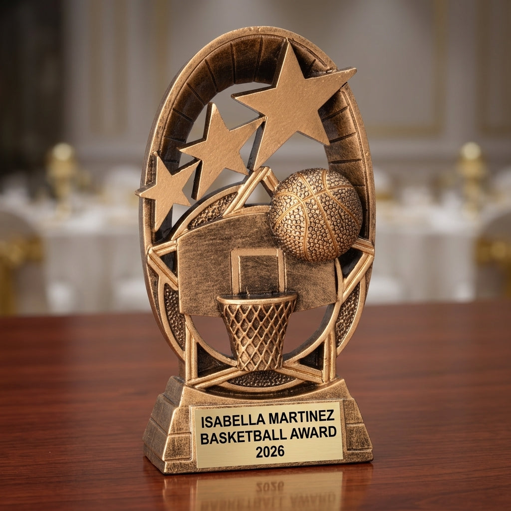 Personalized | Basketball Award | Custom Engraved | Basketball Trophy | Custom Award | Engraved Gift | Youth Sports | Team MVP