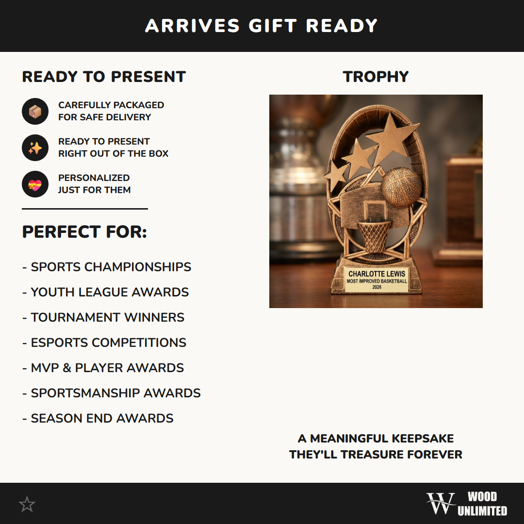 Personalized | Basketball Award | Custom Engraved | Basketball Trophy | Custom Award | Engraved Gift | Youth Sports | Team MVP