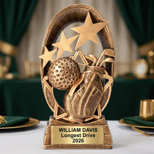 Personalized | Golf Award | Custom Engraved | Trophy | Award | Engraved | Custom | Tournament | League | Golfer | Gift | Golf Trophy - View 2