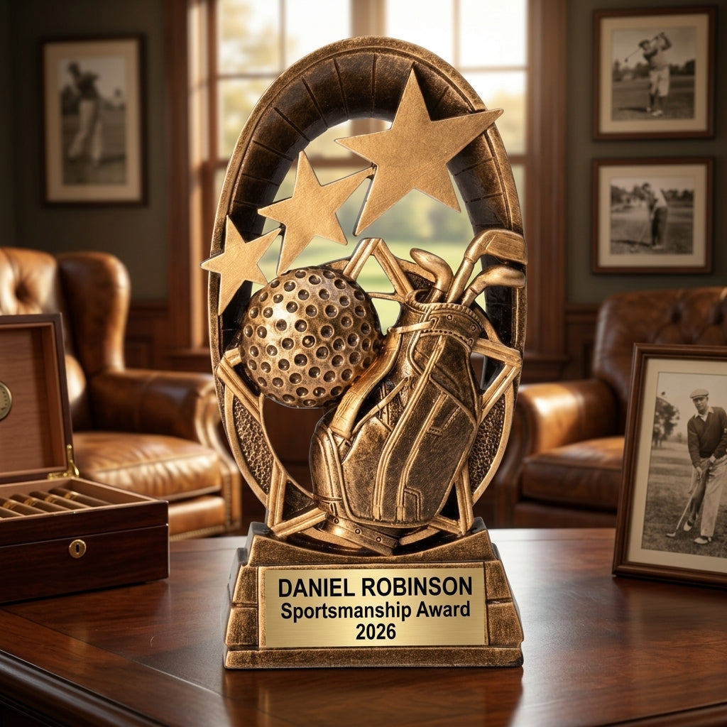 Personalized | Golf Award | Custom Engraved | Trophy | Award | Engraved | Custom | Tournament | League | Golfer | Gift | Golf Trophy - View 4