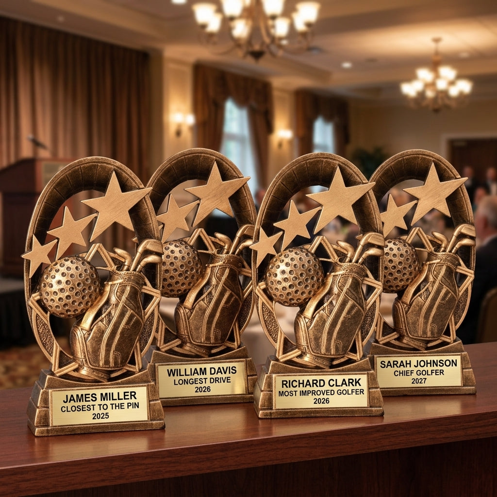 Personalized | Golf Award | Custom Engraved | Trophy | Award | Engraved | Custom | Tournament | League | Golfer | Gift | Golf Trophy - View 6
