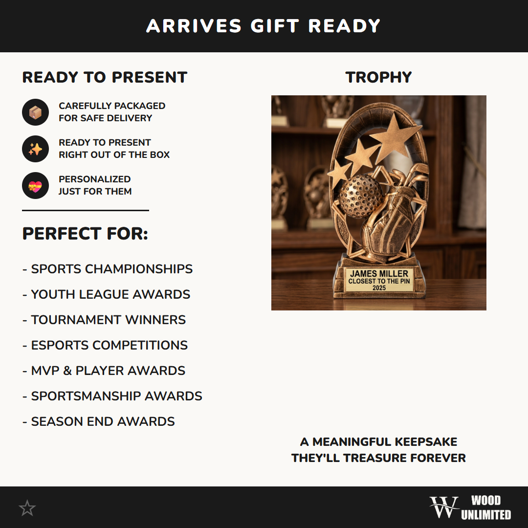 Personalized | Golf Award | Custom Engraved | Trophy | Award | Engraved | Custom | Tournament | League | Golfer | Gift | Golf Trophy