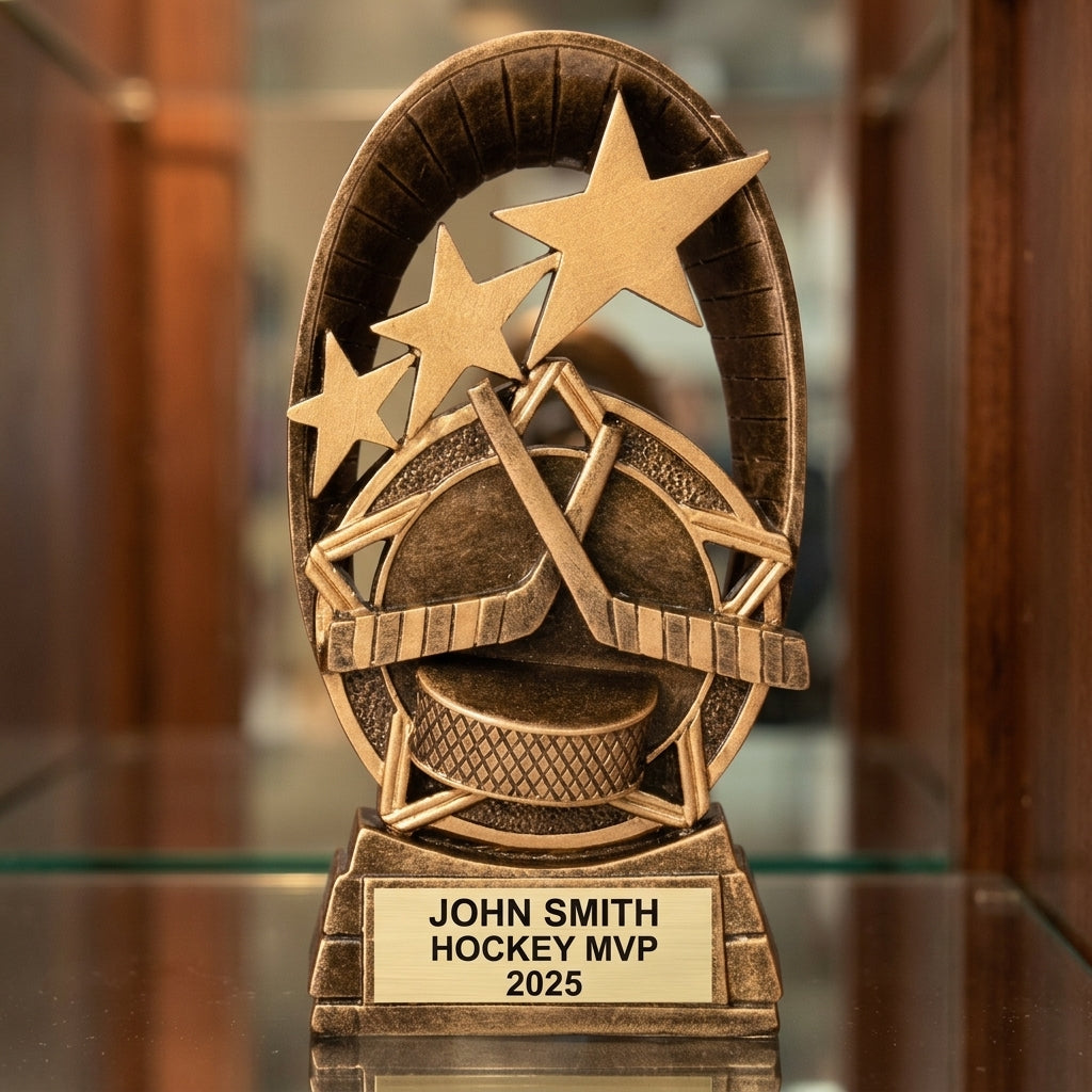 Personalized | Hockey Award | Custom Engraved | Hockey Trophy | MVP Award | Team Recognition | Youth Hockey | Personalized Gift - View 1