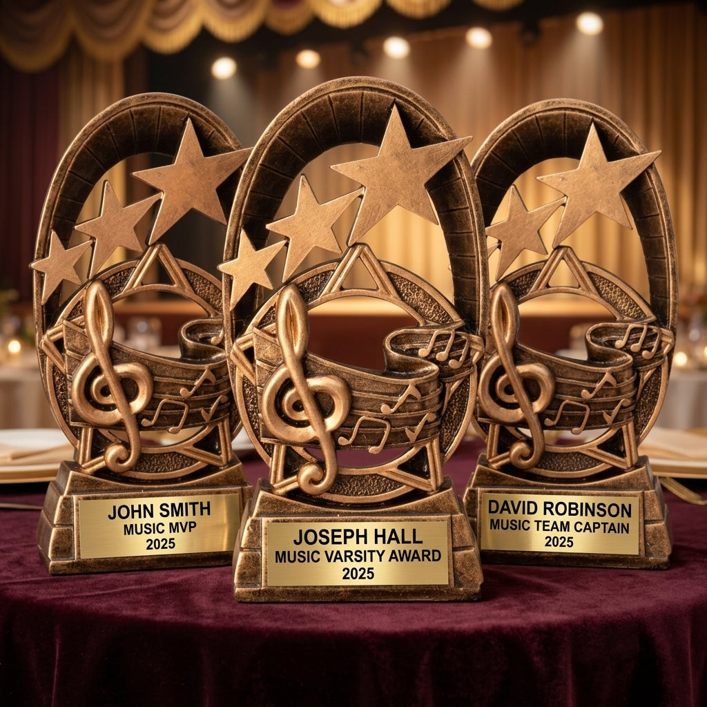 Personalized | Music Award | Custom Engraved | Music Trophy | Engraved Award | Personalized Music | Musician Gift | Choir Band - View 6