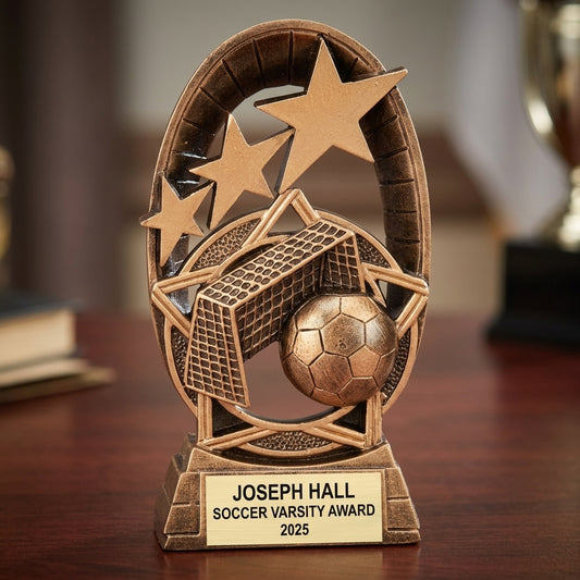 Personalized | Soccer Award | Custom Engraved | Soccer Trophy | Personalized Award | Engraved | MVP | Championship | Youth Soccer - View 2