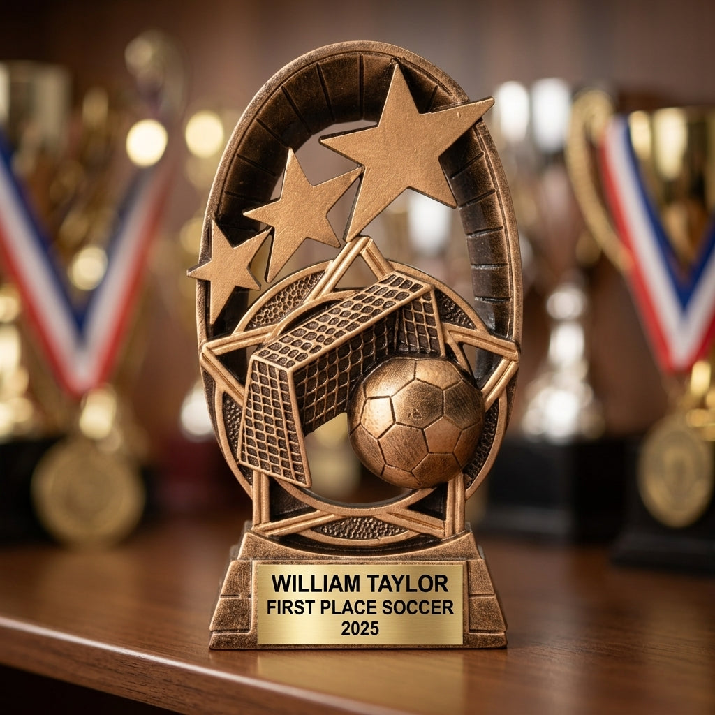 Personalized | Soccer Award | Custom Engraved | Soccer Trophy | Personalized Award | Engraved | MVP | Championship | Youth Soccer - View 4
