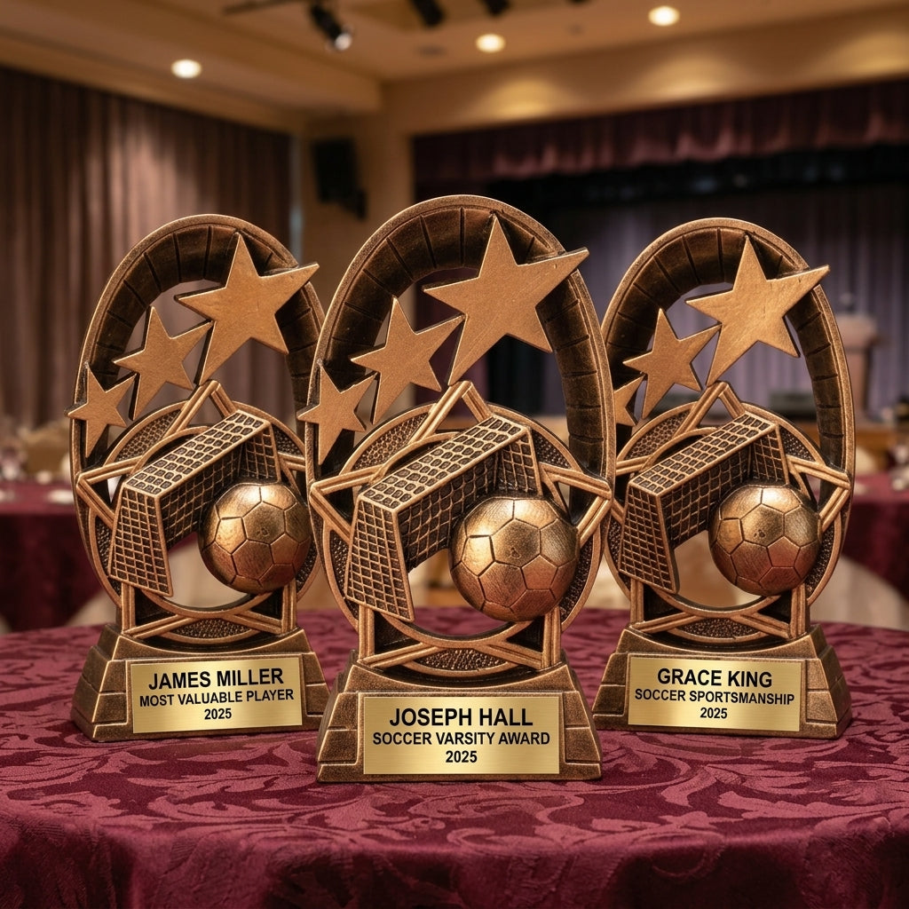 Personalized | Soccer Award | Custom Engraved | Soccer Trophy | Personalized Award | Engraved | MVP | Championship | Youth Soccer - View 6