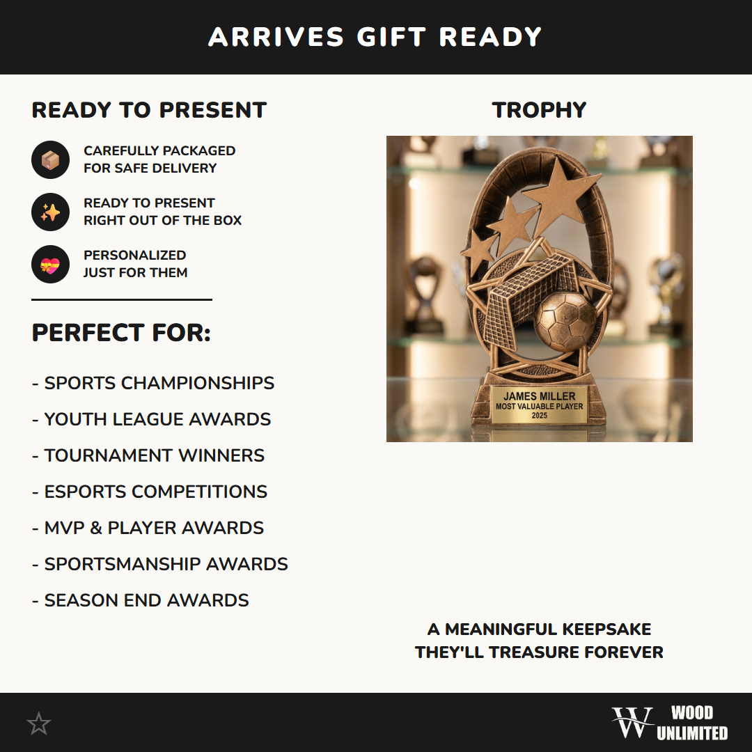 Personalized | Soccer Award | Custom Engraved | Soccer Trophy | Personalized Award | Engraved | MVP | Championship | Youth Soccer