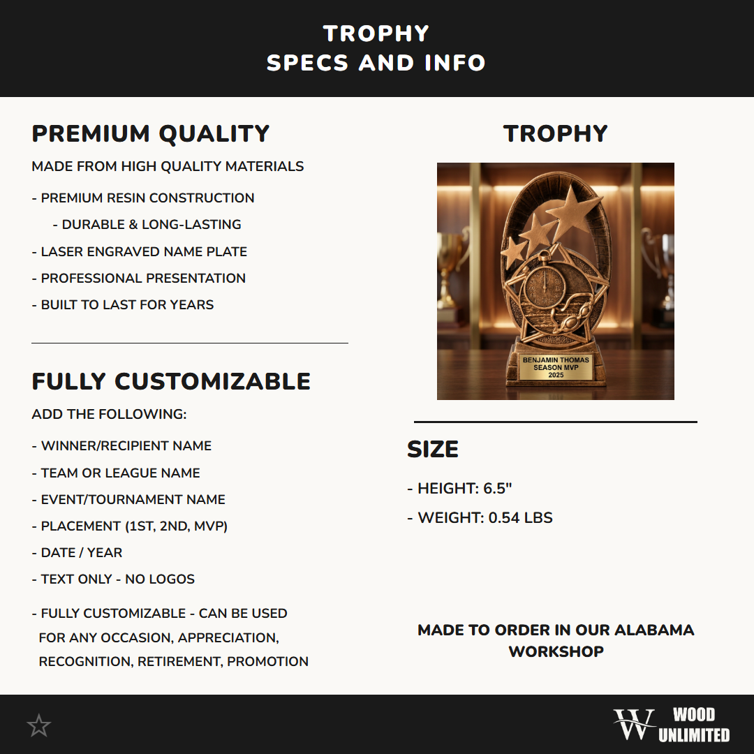 Personalized | Swimming Award | Custom Engraved | Swimming Trophy | Swim Award | Engraved | Team Recognition | Coach Gift | MVP MVS