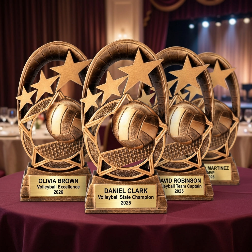 Personalized | Volleyball Award | Custom Engraved | Volleyball Trophy | Personalized Award | Engraved Gift | Team Recognition | MVP Award - View 6