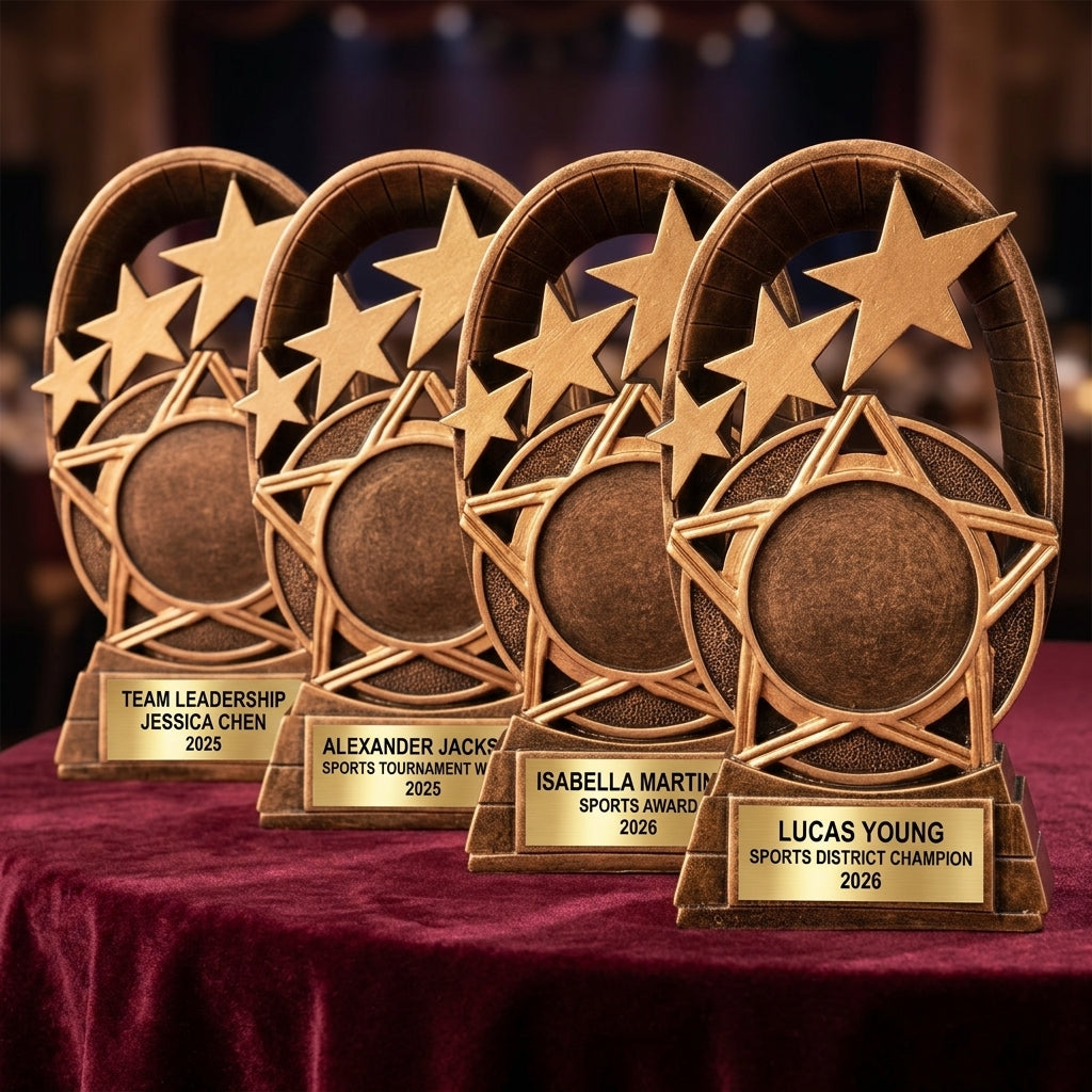 Personalized | Sports Achievement Award | Custom Engraved | Custom Trophy | Engraved Award | Star Trophy | Achievement Award - View 6