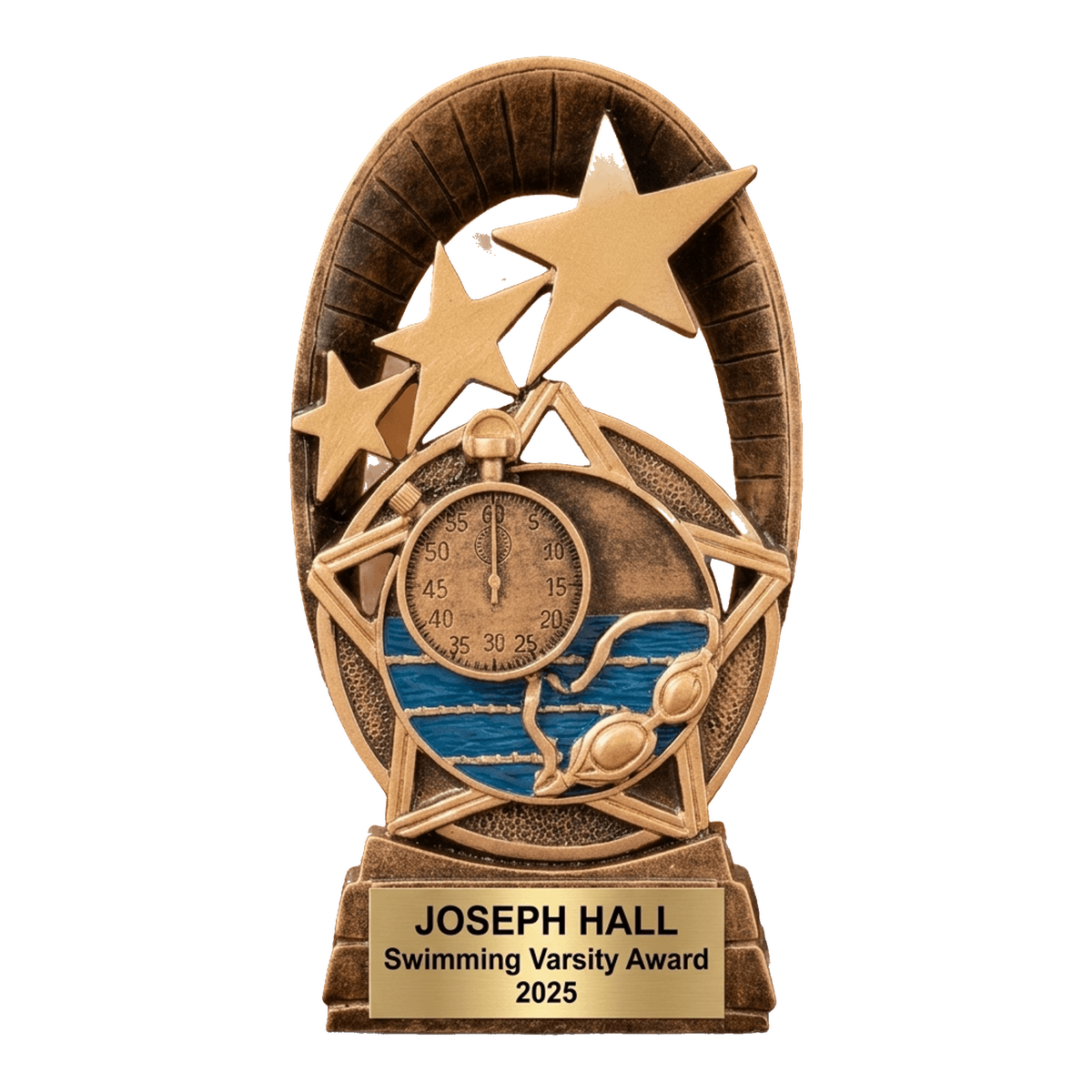 Personalized | Swimming Award | Custom Engraved | Swim Team | Trophy | Award | Engraved | Custom | Coach Gift | MVS | Youth
