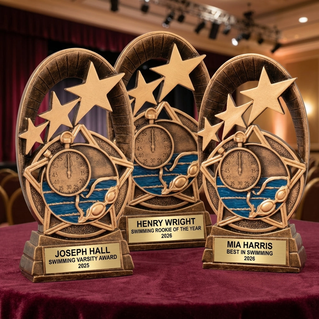 Personalized | Swimming Award | Custom Engraved | Swim Team | Trophy | Award | Engraved | Custom | Coach Gift | MVS | Youth - View 6